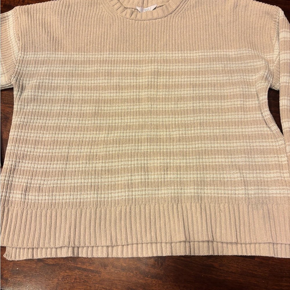 Time and Tru Cream Knit Sweater